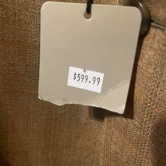 Beautiful Genuine Italian Men's Neutral Colored Sports Jacket - Brand New! - Picture 6 of 8